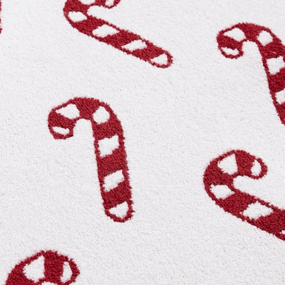Pottery Barn Candy Cane Bath Mat